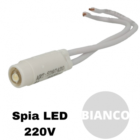 Spia LED bianca 220V ad alta luminosità compatibile con serie Vimar® Arkè™