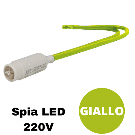 Spia LED ambra 220V ad alta luminosità compatibile con serie Vimar® Arkè™