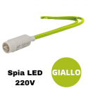 Spia LED ambra 220V ad alta luminosità compatibile con serie Vimar® Arkè™