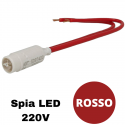 Spia LED rossa 220V ad alta luminosità compatibile con serie Vimar® Arkè™