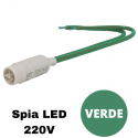 Spia LED verde 220V ad alta luminosità compatibile con serie Vimar® Arkè™