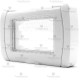 Placca IP55 compatibile con serie Vimar® Arkè™