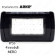 Calotta 4 posti IP55 nera compatibile con serie Vimar® Arkè™