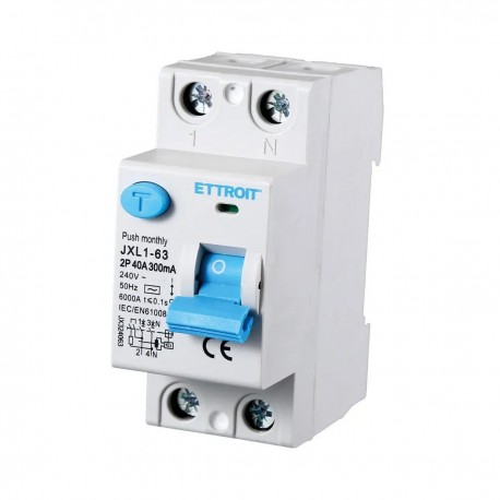 interruttore Differenziale Puro 2P 40A 300mA 220V 6KA