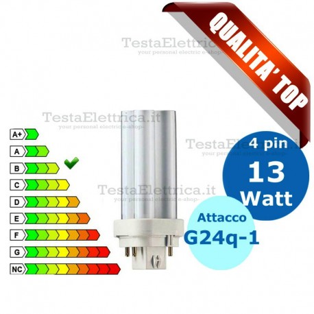 Lampada al Neon 13 Watt 4 pin Attacco G24q-1 FL D Wiva