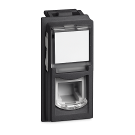  BIESSE serie BSN Bticino Living NOW - Presa telefonica rj11 nera compatibile con serie 