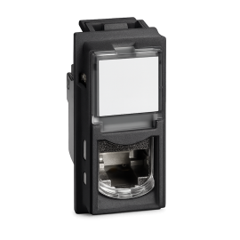 Presa rj45 cat 5 nera compatibile con serie Bticino Living NOW bsn dati