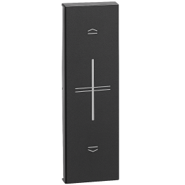 Cover per interruttore tapparelle saliscendi nero compatibile con serie Bticino Living NOW BIESSE BSN COVER 2