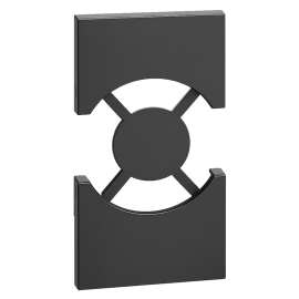 Cover per schuko nero compatibile con serie Bticino Living NOW BIESSE BSN COVER 2