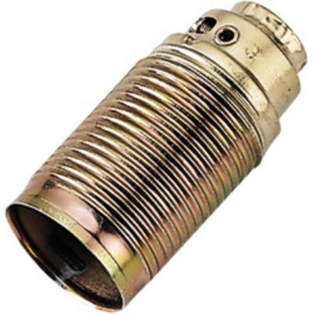 Portalampada E14 ottone filettato 