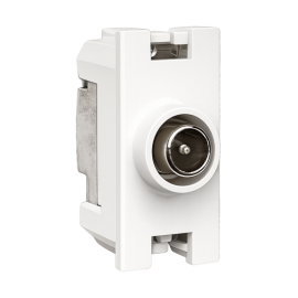 Presa tv passante bianca compatibile con serie Bticino Living NOW bsn tv2