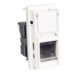 Connettore rj45 cat 5 bianca compatibile con serie Bticino Living NOW bsn dati