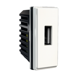 Presa USB compatibile con serie Bticino Living NOW bianca