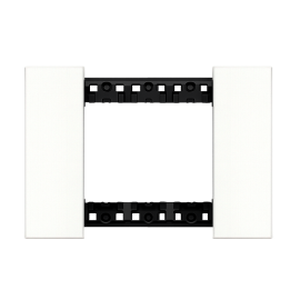 Placca Bianco 3 posti compatibile con serie Bticino Living NOW