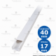 Canalina per cavi elettrici 40x17 2 metri 