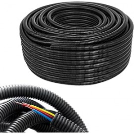 matassa 100 metri di corrugato nero da 20 con tirafilo