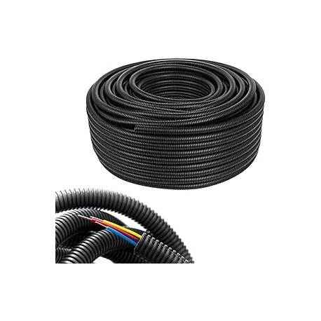 matassa 100 metri di corrugato nero da 20 con tirafilo
