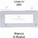 Placca in ABS bianca compatibile con serie Bticino Matix