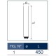 Tubo a neon 45 cm 15 watt cm T8 Standard Trifosforo Leuci