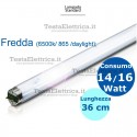 Tubo a neon 14/16 watt 36 cm  daylight  T8 TI Leuci