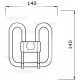 Lampada 2d 16W GR10q 4 pin Gemini