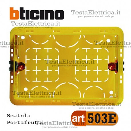 Scatola da incasso portafrutti 3 moduli 503E bticino 