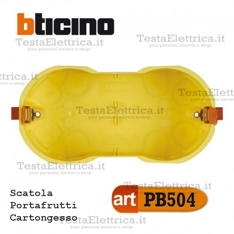 Scatola da incasso cartongesso portafrutti 4 moduli PB504E bticino 