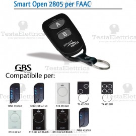 Telecomando compatibile FAAC smart Open 2805 Gbs 