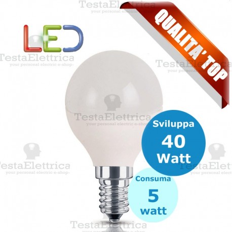 Lampadina a led  mini goccia 5 Watt E14 Rosalight
