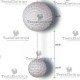 Sfera Luminosa a Led singola o doppia Rosawinter