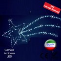 Stella cometa luminosa a Led interno/esterno RosaChristmas