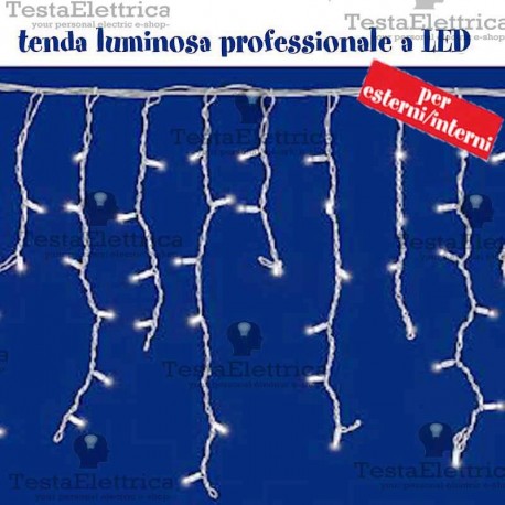 Tenda Luminosa a Led pofessionale prolungabile RosaChristmas
