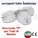 Connettore "T" per Tubo Luminoso di Natale RosaChristmas