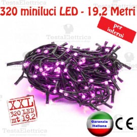 Serie da 320 minilucciole LED Glicine interno RosaChristmas