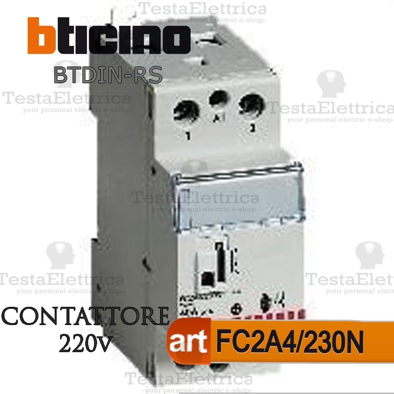 Bticino FC2A4/230N Contattore 40 ampere per centralino elettrico