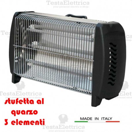 Stufetta 3 elementi al quarzo 1200w ECM