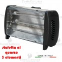 Stufetta 3 elementi al quarzo 1800w ECM