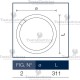 Circolina al neon 32 watt 31 cm T8 Standard Trifosforo Leuci