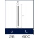Tubo a led 60 cm T8 Tutto Vetro 9 watt Whyled by sice
