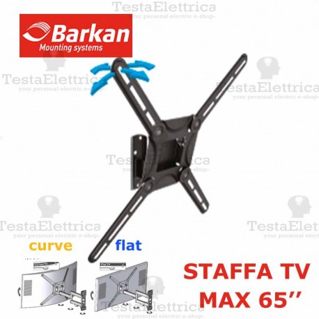 Staffa per TV curve max 65 Pollici Barkan