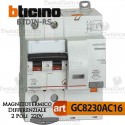 Interruttore Magnetotermico Differenziale 2P 16A 220V Bticino