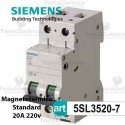Interruttore magnetotermico 20A 220V Siemens