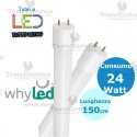 Tubo a led 150 cm T8 Tutto Vetro 24 watt Whyled by sice