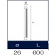 Tubo a led 60 cm T8 12 watt Dgk
