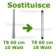 Tubo a led 60 cm T8 12 watt Dgk