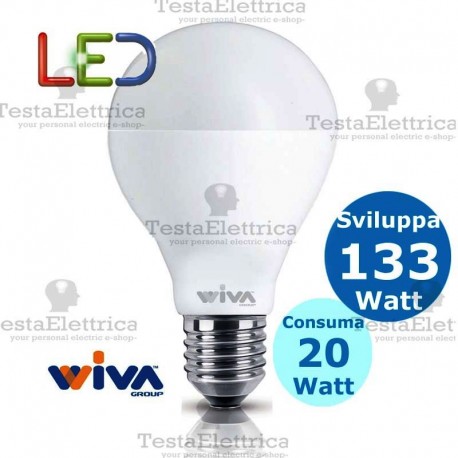 Lampadina a led  goccia 20 Watt E27 Basic Wiva