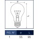 Lampada a incandescenza goccia 100W E27 Leuci