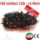 Serie da 180 minilucciole LED Multicolore esterno/interno cavo 16 Mt RosaChristmas