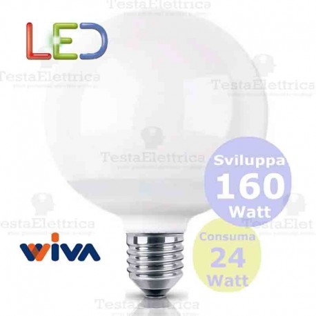 Lampadina a led Globo E27 24 Watt Wiva