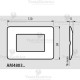 Placca 3 moduli Oro Satinato Bticino Matix